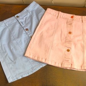 Forever 21 Skirts (Pink & Blue)
